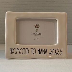 Rae Dunn Picture Frame , Promoted to Nana 2025 / NEW
